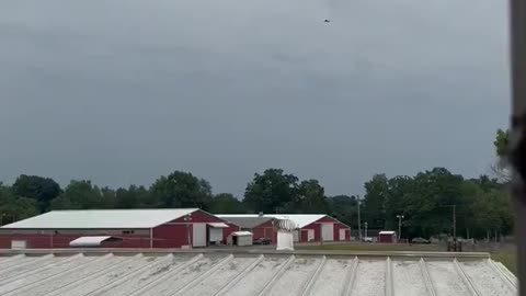 Close Up of the Trump shooter sloped roof