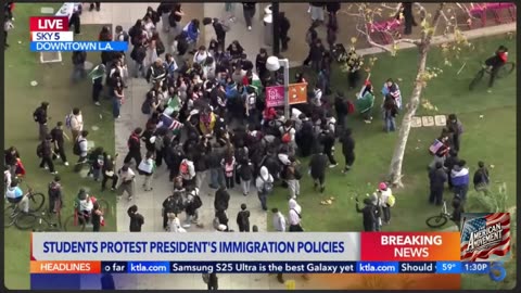 Student protests against Deportation gets Violent