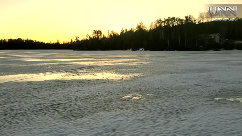 Winter has never been this fun! Kick sledding Marion Lake for scenic thrills!