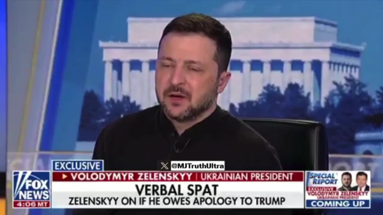 Zelensky doesn’t apologize for his disrespectful behavior to President Trump today