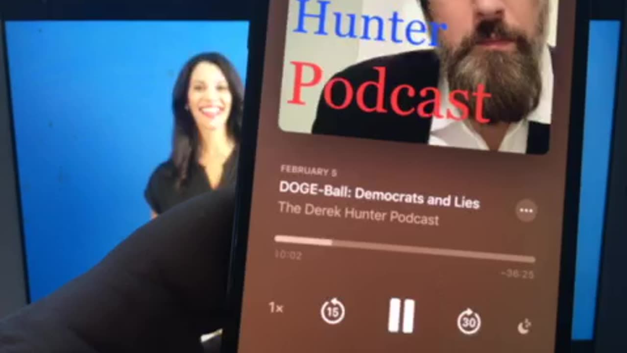 Derek Hunter 02/07/25 p 01 doge-ball democrats & left hand side terrified