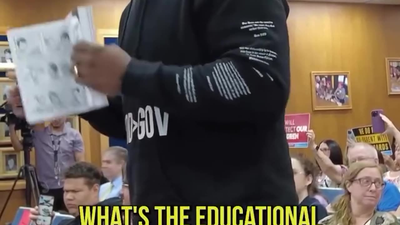 Black Preacher at school board reveling the sexualization of children