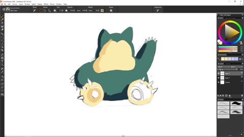 CMZ2 Sketchbook: Using Basic Shapes Pokémon: Snorlax