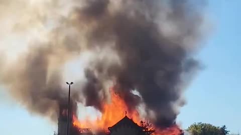 Another church set on fire in Canada.......... i wonder why