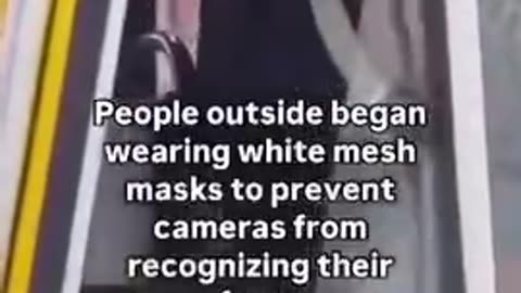 Mesh masks to prevent facial recognition...