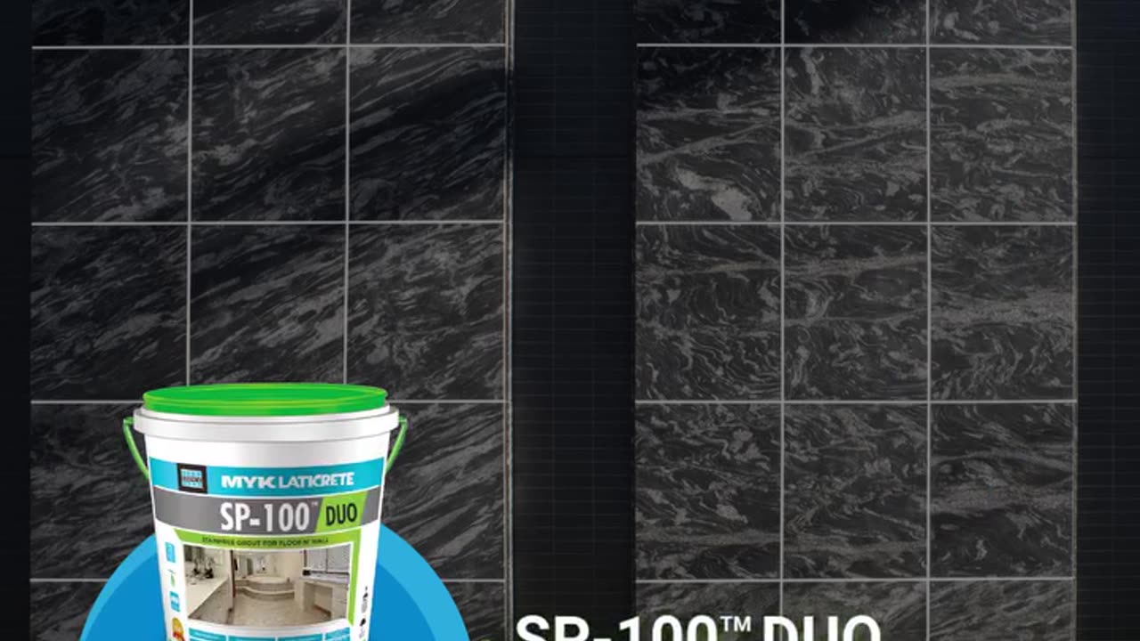 SP-100™️ DUO Tile Joint is a 2-component grout designed to endure all weather