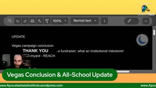 Vegas Conclusion & All-School Update