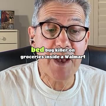 Moron sprays produce with pesticide