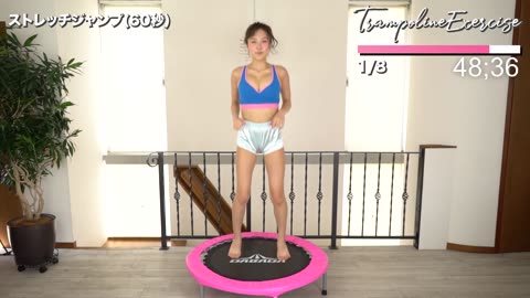 GIRL WORKOUT | HARUKA 5minutes TRAMPOLINE exercise