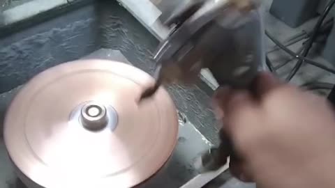 Natural Rhodolite Gemstone cutting Process.