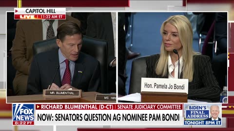 Bondi fires back at Democrat 'I sit up here and speak the truth'