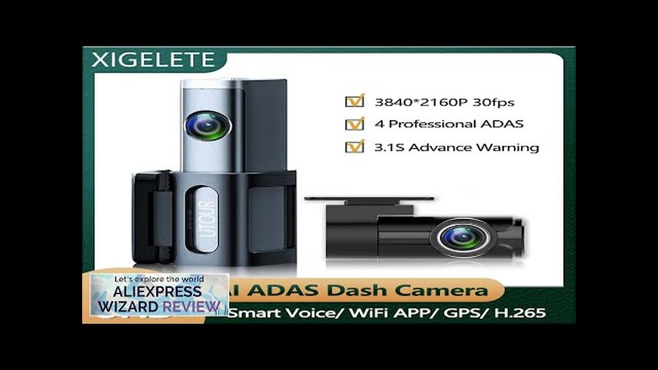 4K UItra HD Dash Camera Front And Rear View Video Recorder Car Review