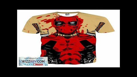 Deadpool Watercolour Painting Portrait Vibrant Swag T-shirt Review