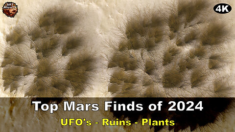 Top Mars Finds of 2024. UFO's, Ruins, Giant Plants. ArtAlienTV 4K