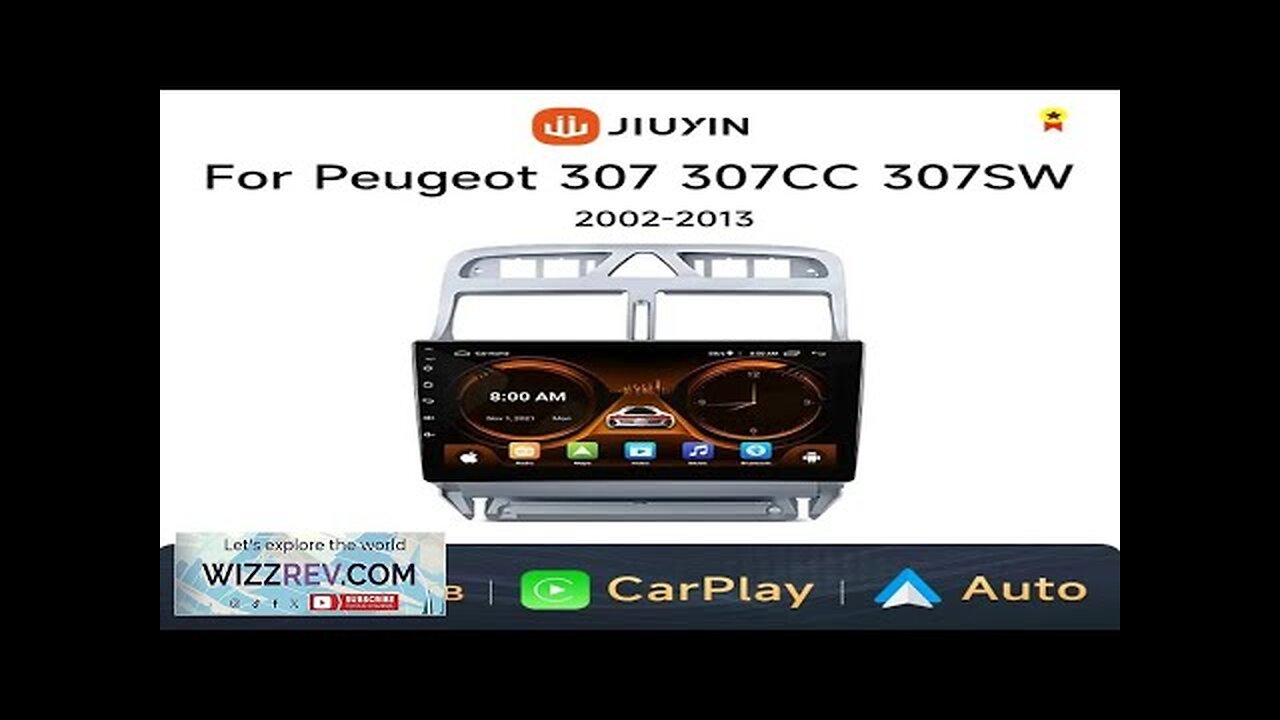 JIUYIN Car Radio For Peugeot 307 307CC 307SW 2002 2013 wireless Review