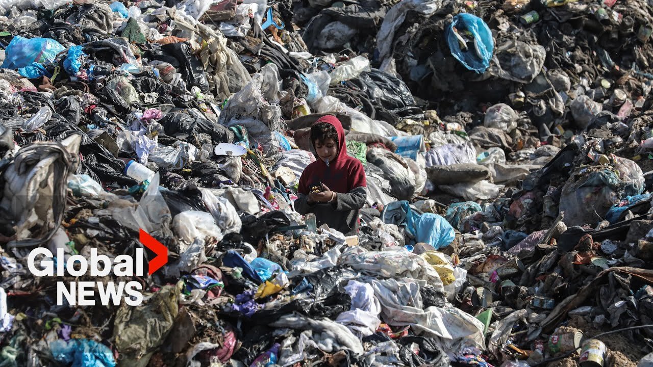 Garbage piles spreading disease, adding to woes of Palestinians returning home to war-torn Gaza