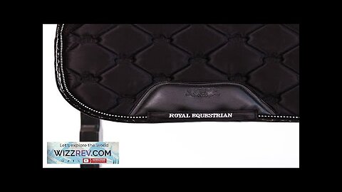 ROYAL EQUESTRIAN DRESSAGE SADDLE PAD BLACK CRYSTALS FULL Review