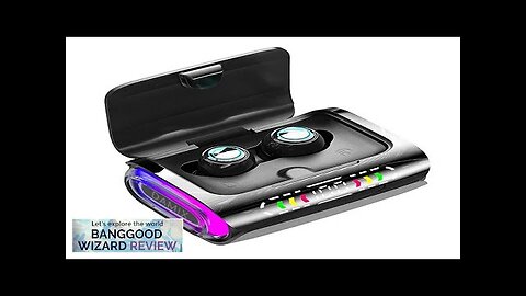 DX01 TWS bluetooth 5.3 Earphone 8D Stereo Surround Sound LED Light Digital Review