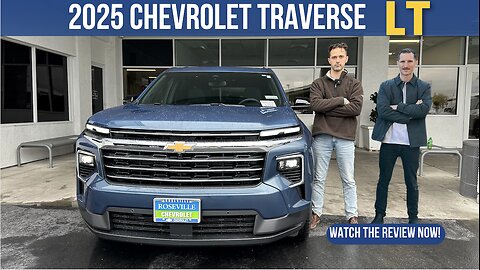 New 2025 Chevrolet Traverse LT Complete Review. Interior and Exterior details.