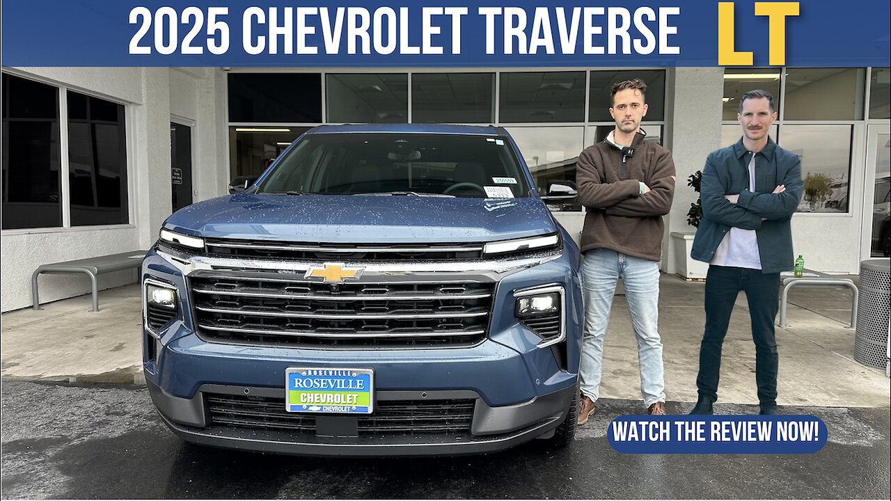 New 2025 Chevrolet Traverse LT Complete Review. Interior and Exterior details.