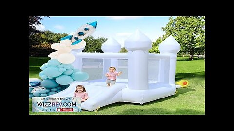 White Bounce House Indoor Outdoor Bouncy Castle for Kids 2-8 Oxford Toddler Review