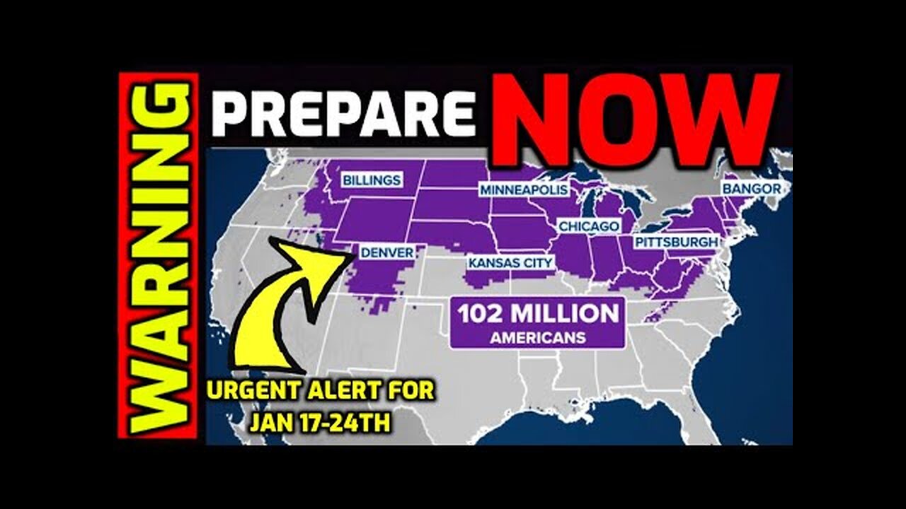 WARNING ⚠️ 24 Hours Left to PREPARE - 102 Million Americans issued URGENT ALERT for Jan 17th - 24th