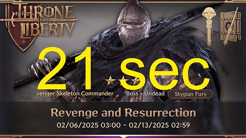 Revenge and Resurrection 21 sec (Wand + Staff) - Throne and Liberty