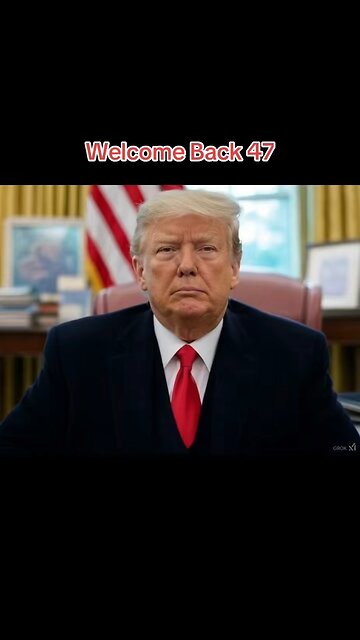 Welcome Back 47 #donaldTrump