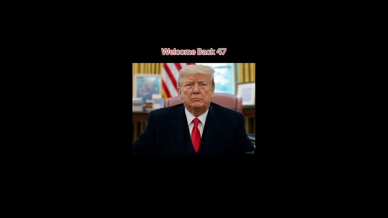 Welcome Back 47 #donaldTrump