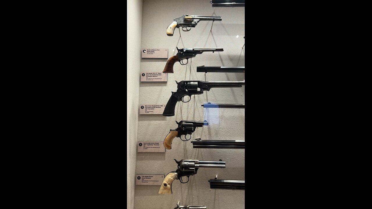 Old pistols in Galveston museum