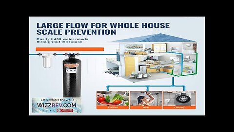 Whole House Salt Free Descaler Water Descaler System for 5-8 Person Family