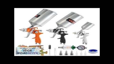 VEVOR 11 Piece Spray Gun Set Professional Gravity Feed Paint Sprayer 2 Review