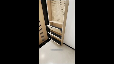 Shoes rack design near entrance