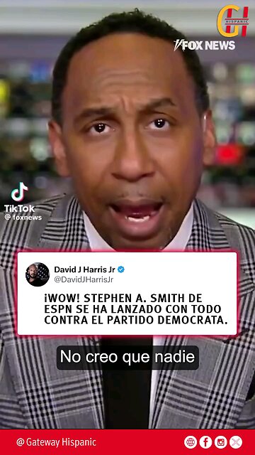 Stephen A. Smith regrets voting left and ATTACKS the Democratic Party