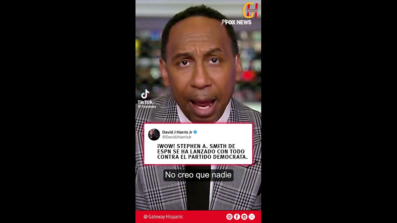 Stephen A. Smith regrets voting left and ATTACKS the Democratic Party