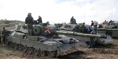 British and German tanks against the Russian army in surprise counterattack in Kursk