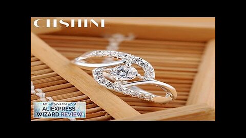 New streetwear 925 Sterling Silver Shiny Zircon diamond Rings For Women Wedding Review