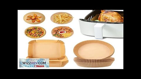 50/100Pcs Air Fryers Disposable Parchment Paper Liner Oil-proof Paper Tray Non-Stick Baking Review