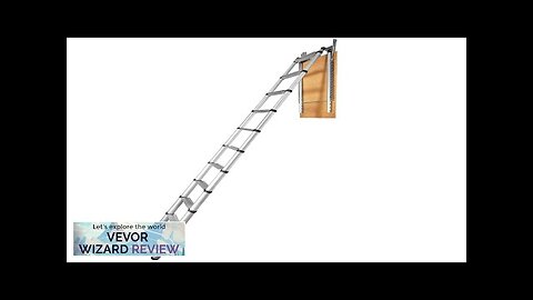 VEVOR Attic Ladder Telescoping 350-pound Capacity 39.37" x 23.6" Multi-Purpose Aluminium Review