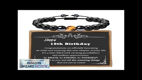 Sereney Happy 18th Birthday Gifts for Boys Triple Protection Bracelet As Cool Review