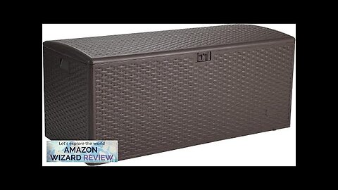 Amazon Basics Organization and Storage Outdoor 150 gallon Deck Box Brown Review