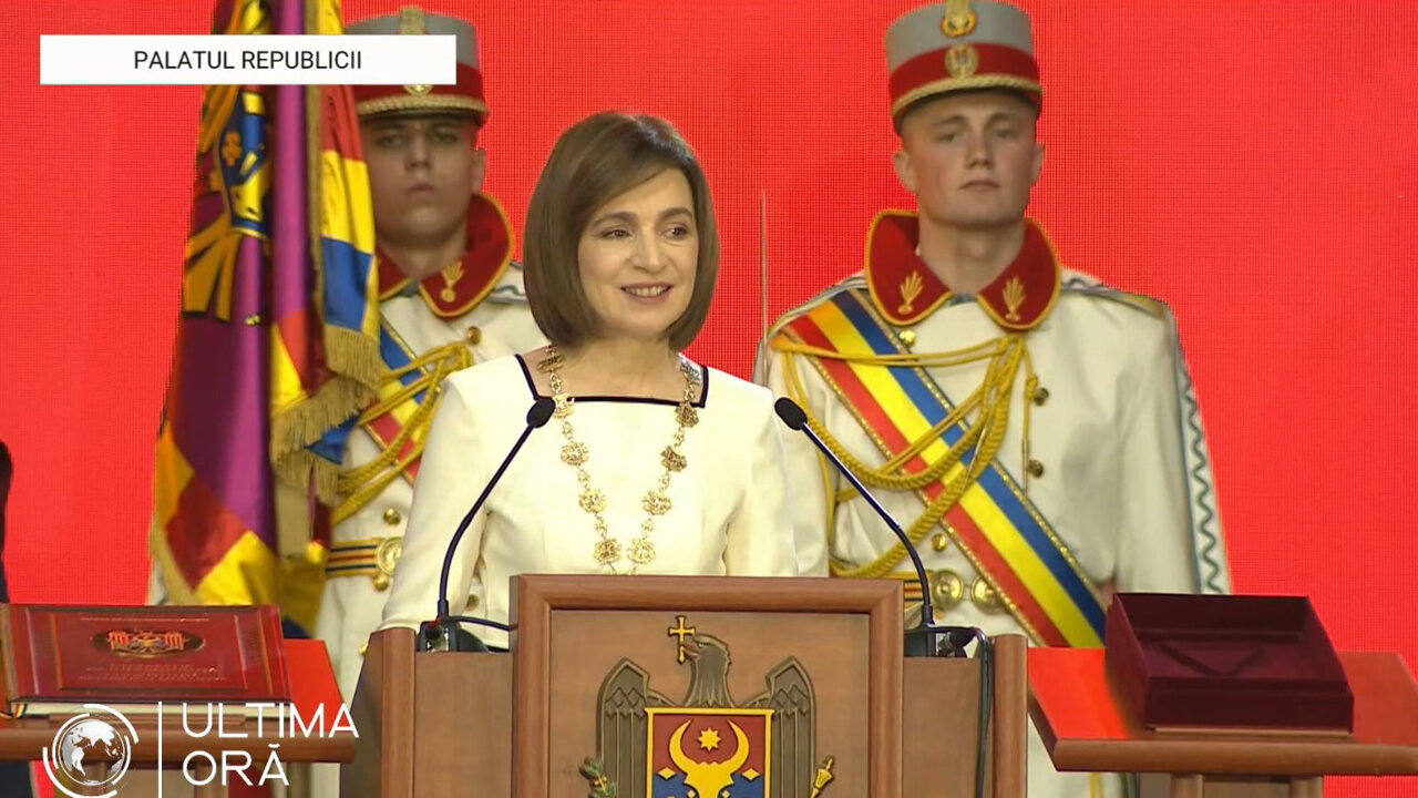 Maia Sandu takes oath as she begins second term as Moldovan president