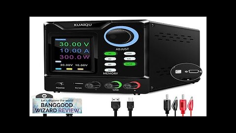 KUAIQU Programmable DC Power Supply Adjustable 305/3010/605/1203 with HD 4-Digit Color Review