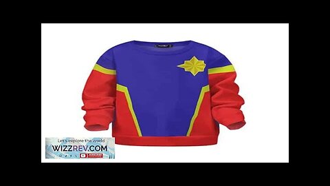 Captain Marvel Carol Danvers Costume Cosplay Kids Sweater Review