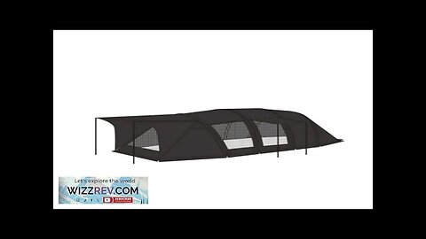 Outdoor Black Tunnel Tent Family Camping Tents with 2 Rooms And 1 Review