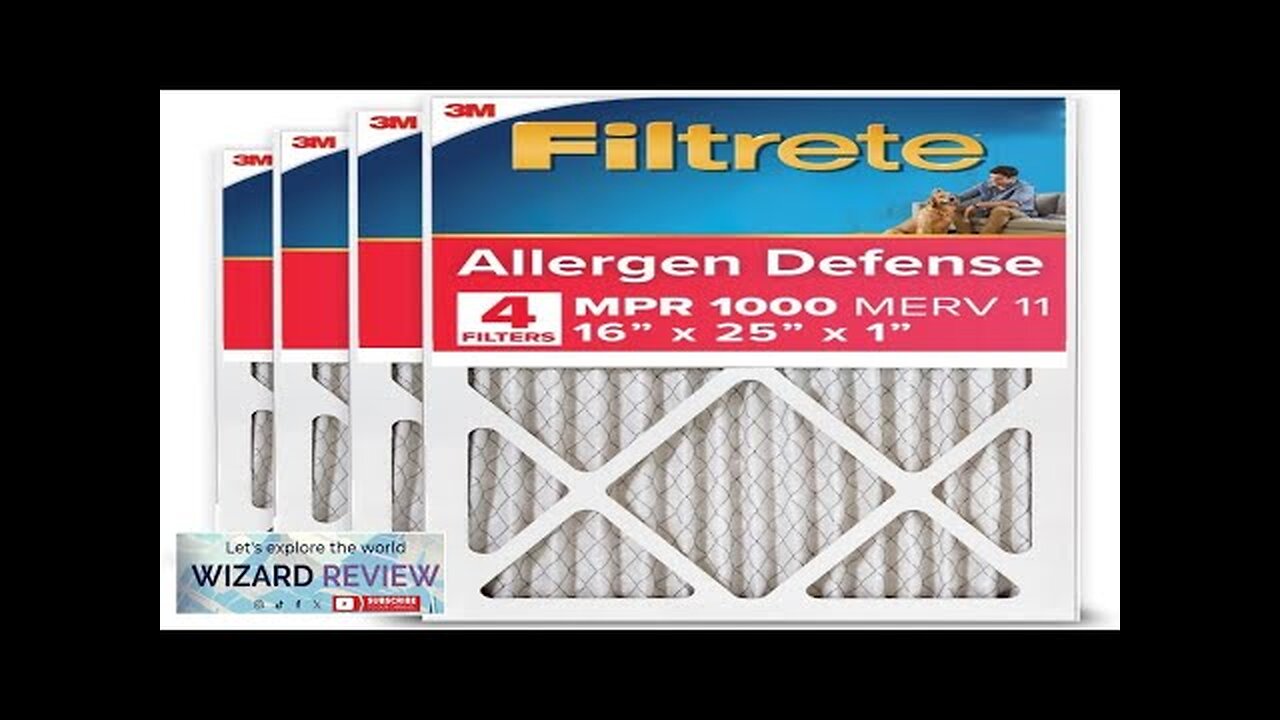 Filtrete 16x25x1 AC Furnace Air Filter MERV 11 MPR 1000 Micro Allergen Review