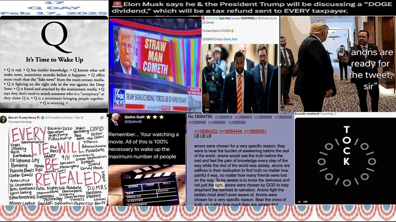 Super Bowl Comms, STRAWMAN DEAD, MAJOR B💣💣MS INCOMING, KASH PATEL CONFIRMED, SUICIDE WEEKEND COMING! 2/20/25