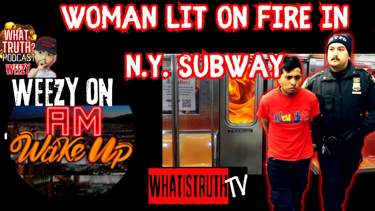 Discussing Woman Lit on Fire on NY Subway on AM Wake Up W/ Steve Poikonen and Teace Snyder