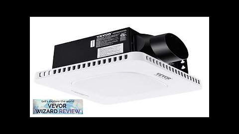 VEVOR Bathroom Exhaust Fan 80 CFM High-Efficiency Ventilation 1.5sones Low Noise Operation Review