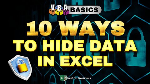 10 INCREDIBLE Ways To Hide Data In Excel